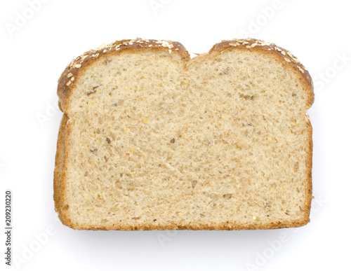 una rebanada de pan integral
