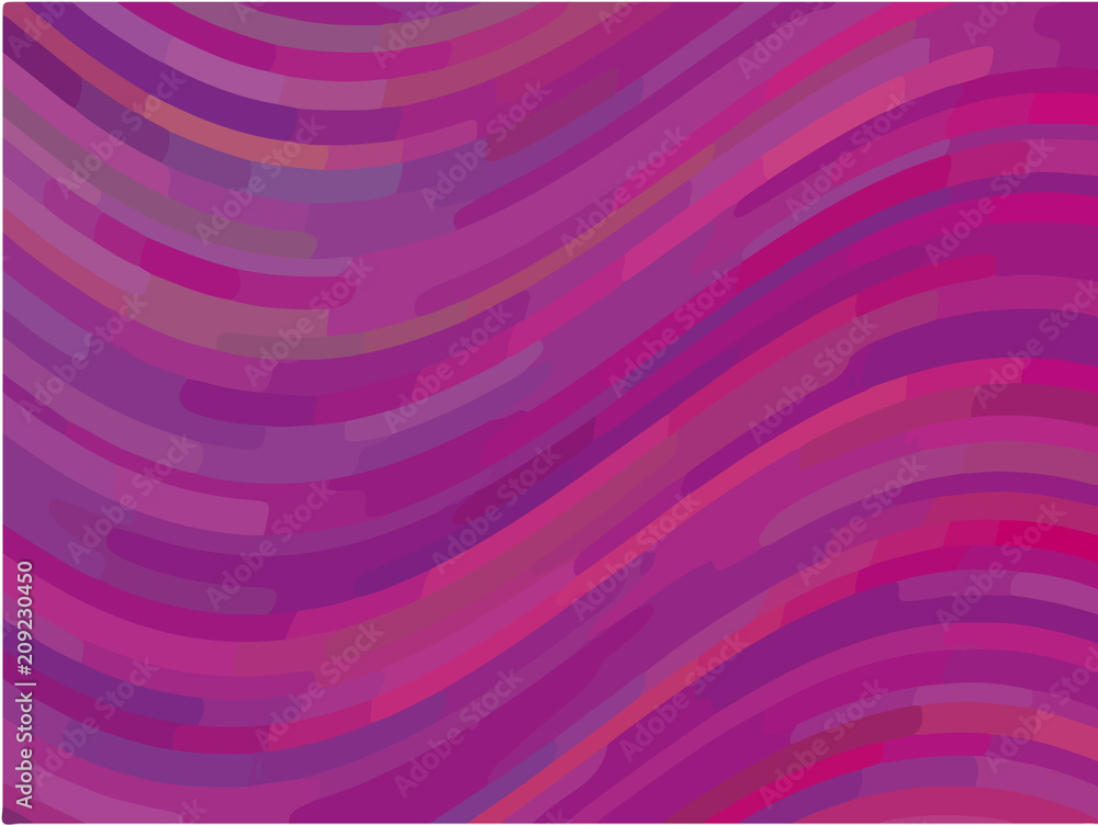 Obraz premium Abstract pattern with wave lines. Minimal design. Blue-violet background. Vector illustration