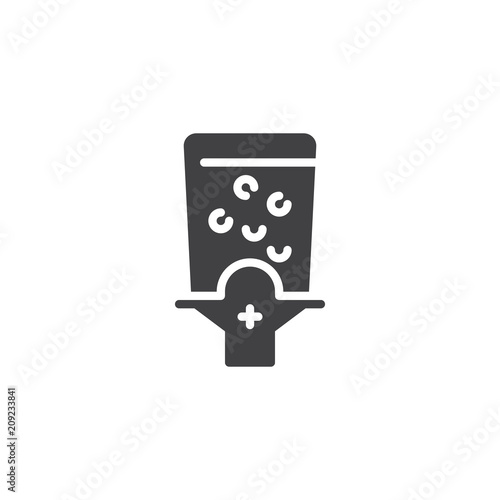 Soda Dispenser vector icon. filled flat sign for mobile concept and web design. Cold drink dispenser simple solid icon. Symbol, logo illustration. Pixel perfect vector graphics