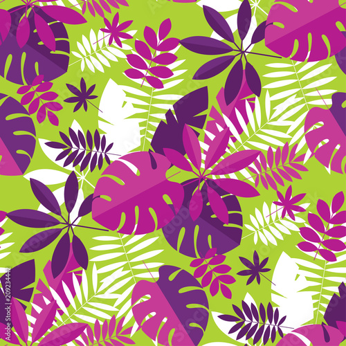 Vibrant bright simple tropi...