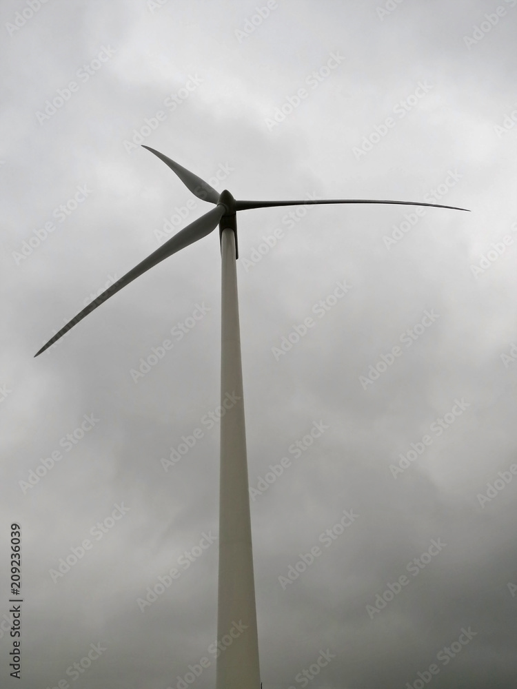 wind turbine in fog windmill wind energy wind turbine in fog windmill wind energy