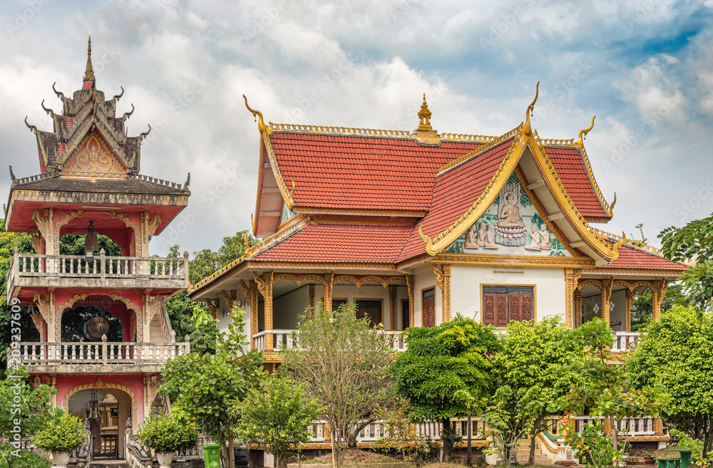 Buddhist temple called Wat Sayamungkhun in Savannakhet, Laos