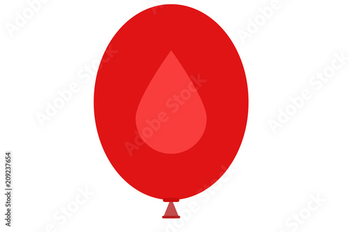 Globo de donación de sangre.
