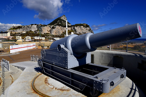 The Coast defences at Eurpoa Point on the Rock of Gibraltar photo