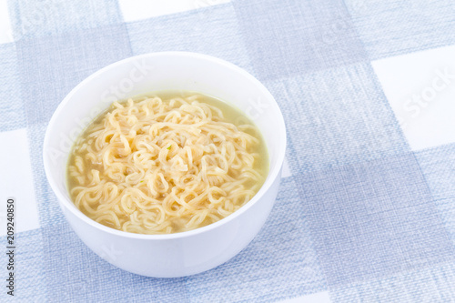 ramen noodle in chicken broth