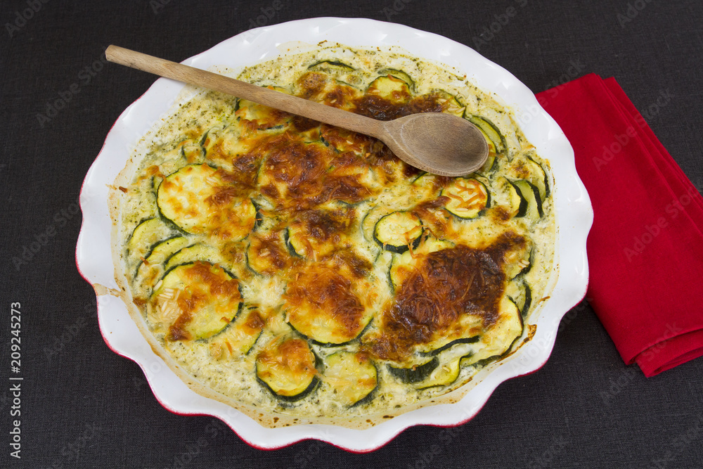Gratin De Courgette Healthy Cheesy Courgette Gratin 11 gratin de courgettes Stock Photo | Adobe Stock
