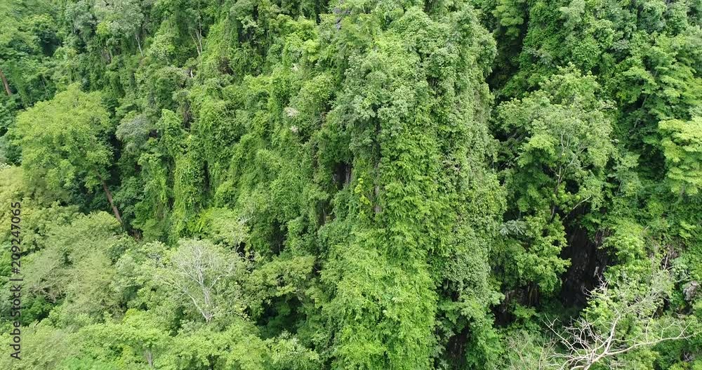 Aerial View flying over mountain in Thailand Aerial View flying over mountain in Thailand