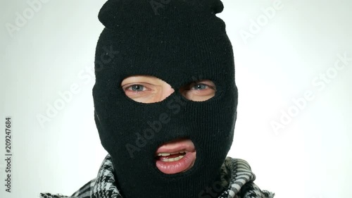 terrorist speaking at the camera