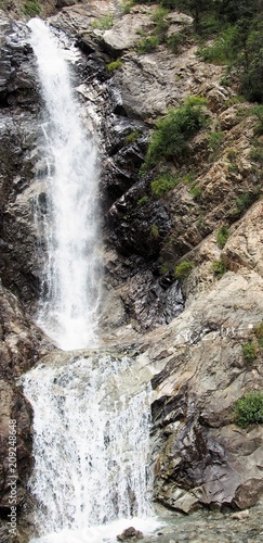 Waterfall in Barskoon gorge