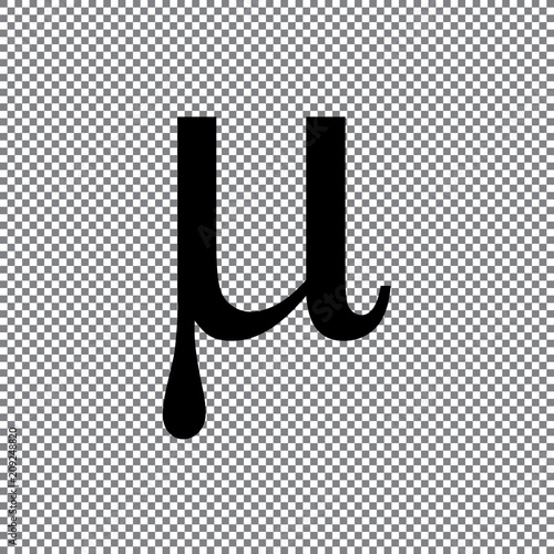 Vector sign Mu