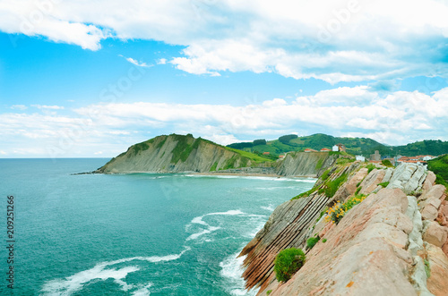 Flysch, Zumaia, Guipúzcoa, Basque Country, Spain 