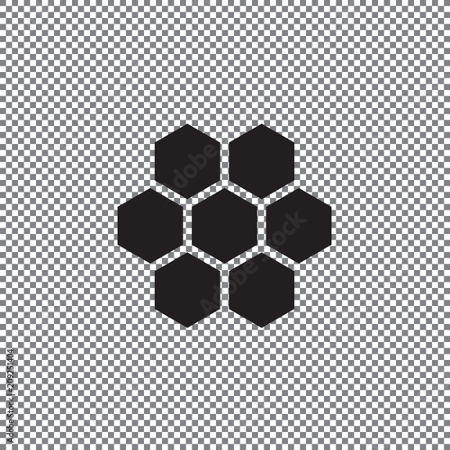 Bee honeycombs vector illustration