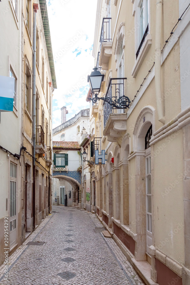 Street in Leiria in Portugal