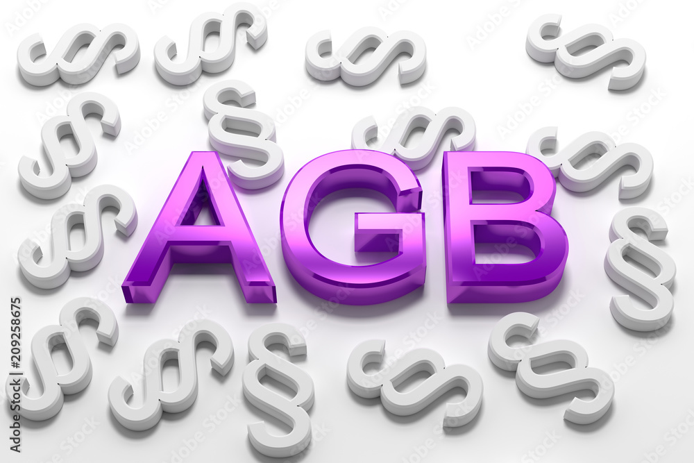 AGB - 3D Text - Allgemeine Geschäftsbedingungen lila AGB - 3D Text - Allgemeine Geschäftsbedingungen lila