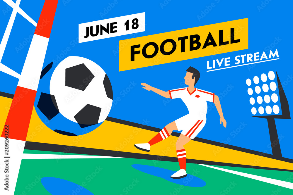 Fotografie Football web banner