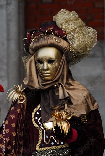 Venezia carnival art artist dress suit beauty mask face mistery sorrow