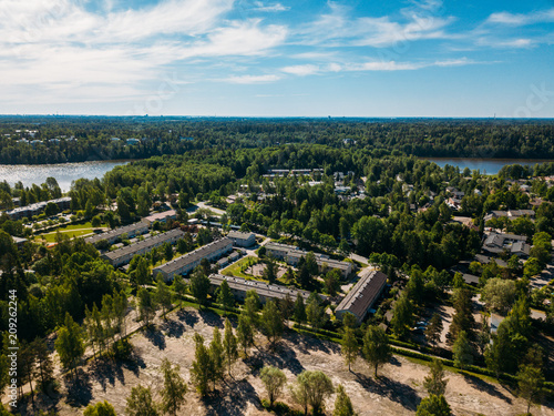 Aerial view to Espoo city, Finland © xan844