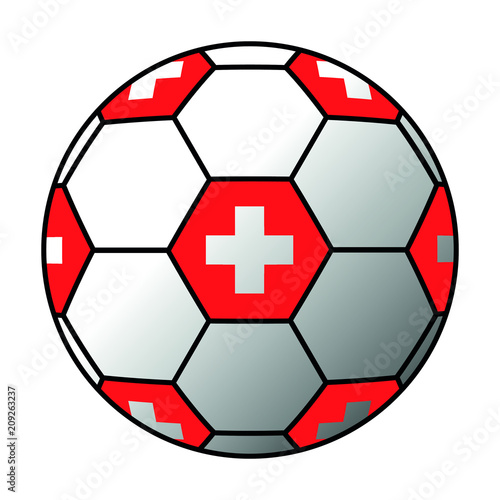 Ball Schweiz Flagge 