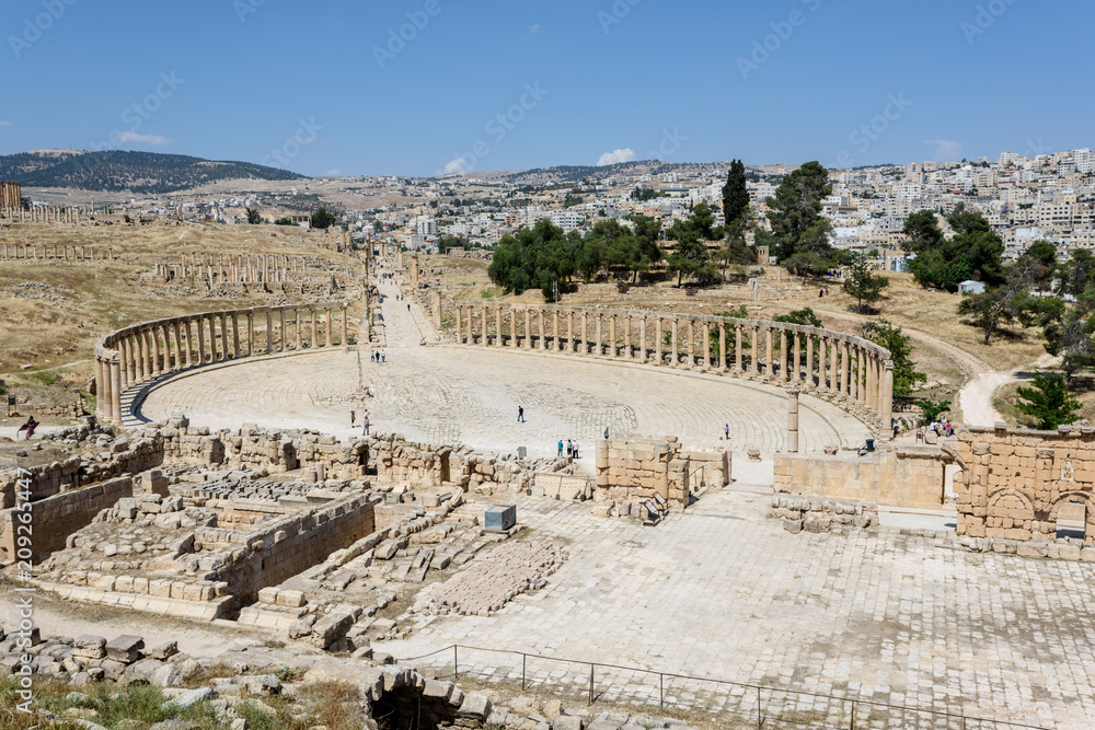 Giordania antiche rovine di Jerash