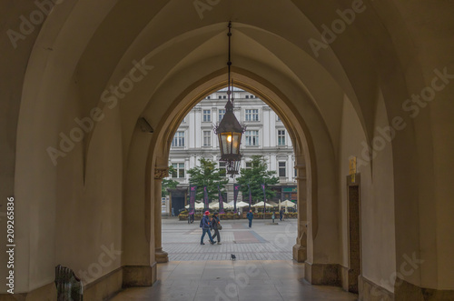 Krakow, Poland - the second biggest city in Poland, Krakow offers a mix of history and modernity. Here in the picture a perspective of the Old Town