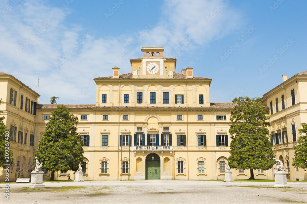PARMA, ITALY - APRIL 18, 2018: The palace Palazzo Ducale - Ducal palace.
