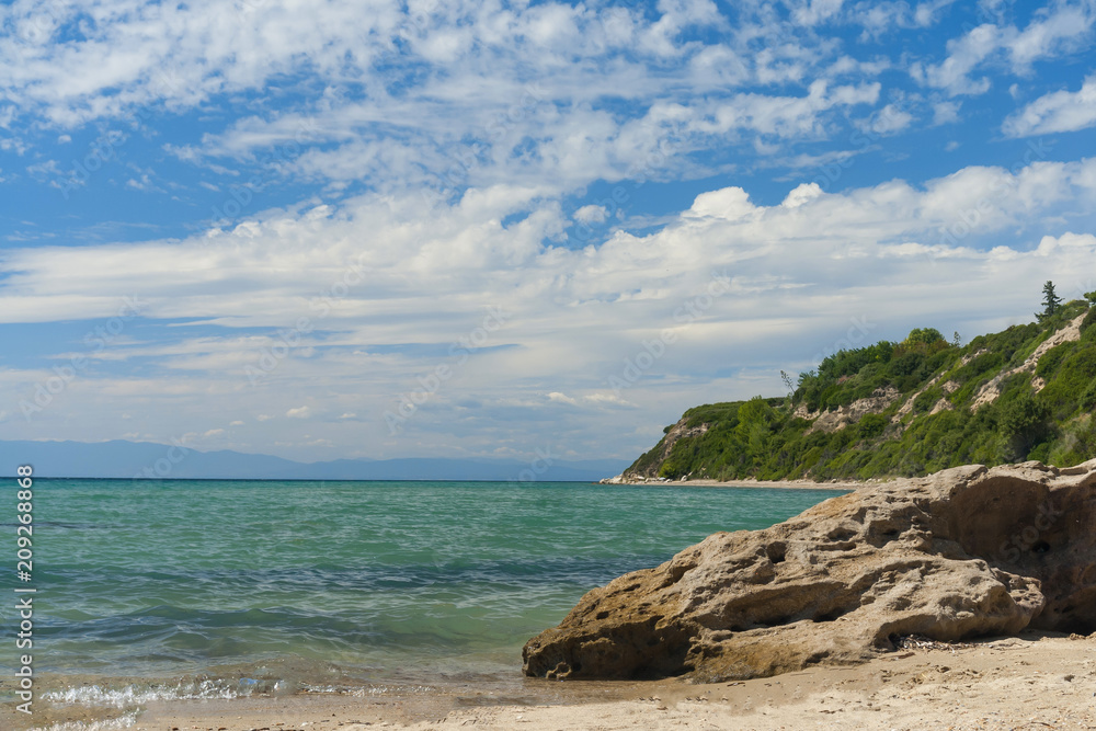 Beautiful beach at Chalkidiki peninsula, Greece