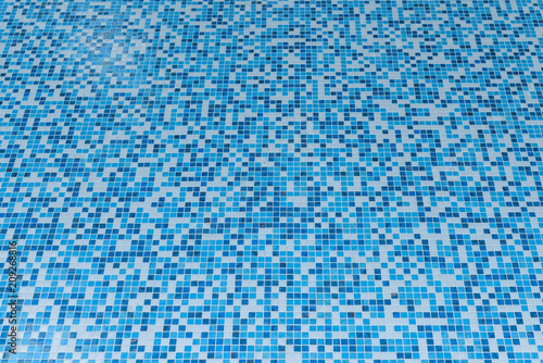 Blue white tile for the pool