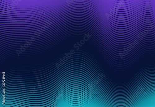 Colored wavy vector background