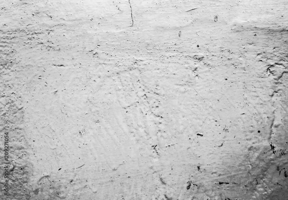 Fototapeta premium Whitewash painted old wall with scratches texture background.