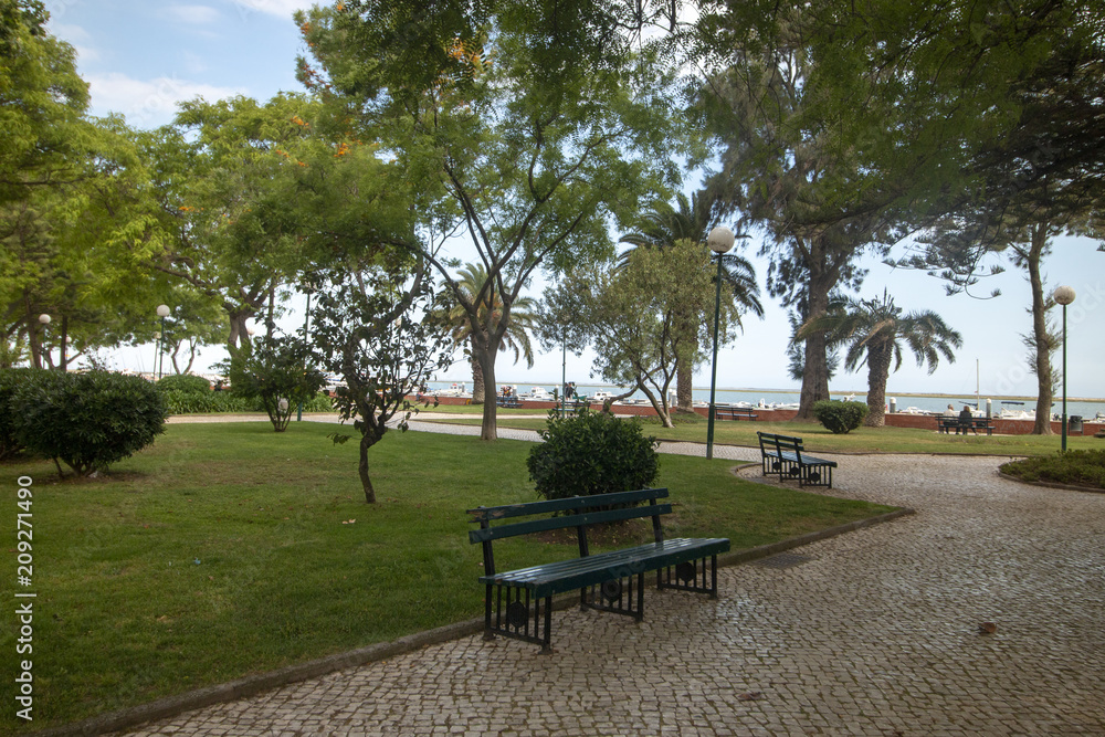 Park Patrao Joaquim Lopes on Olhao city