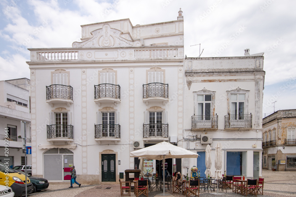 Naklejka premium typical buildings of the portuguese cities
