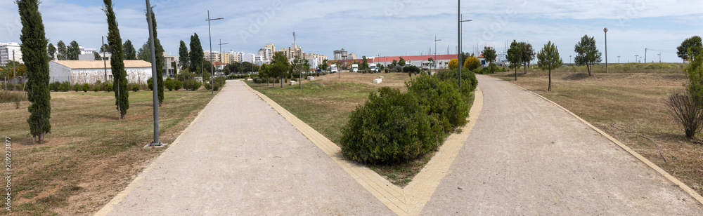 Urban park in Faro city