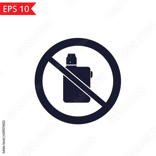 No vaping Vector icon.