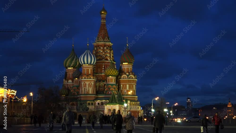 St. Basil's Cathedral on the red square St. Basil's Cathedral on the red square