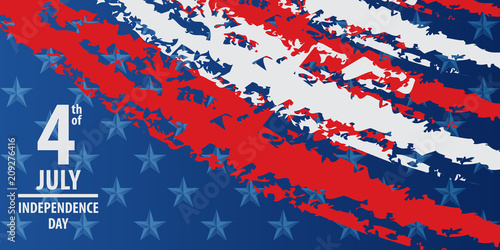 Fourth of july independence day of the usa. EPS10 vector.
