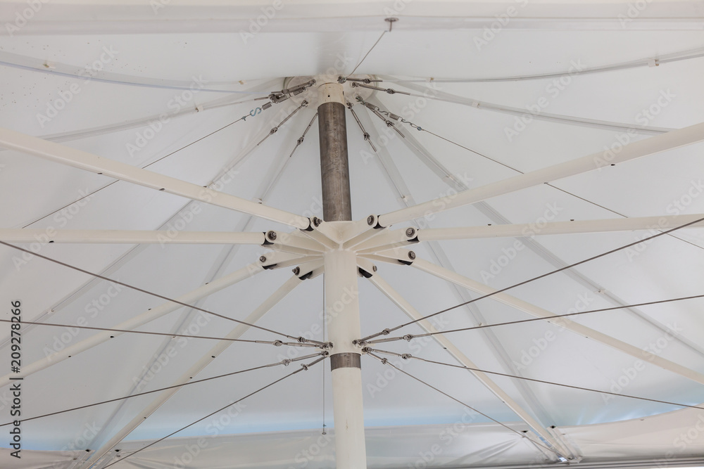 White umbrella background