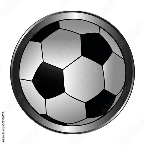 Fusball Button Weiß