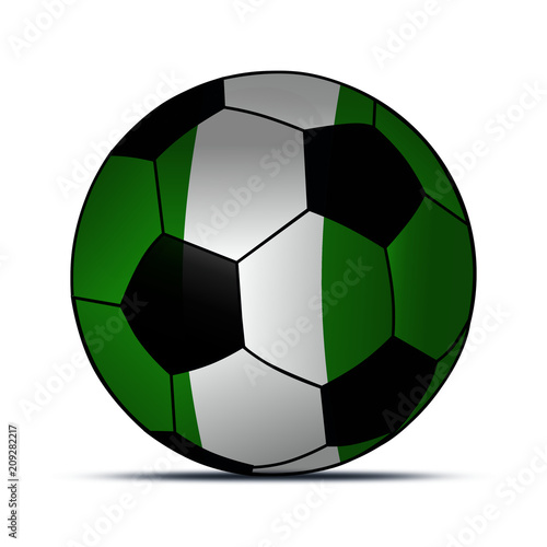 Ball Nigeria Flagge 