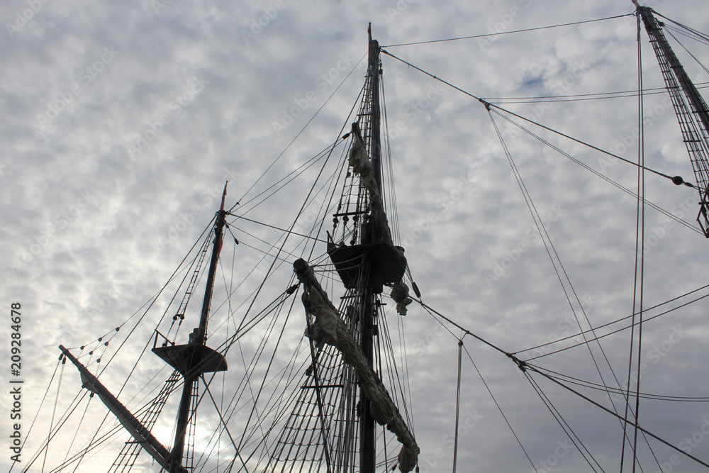 Obraz premium Old ship photo