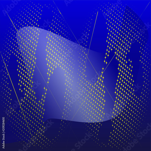 Minimalistic design for template. Abstract geometric background and colorful gradients halftone. Can be used for the design of posters, paintings, textiles, web design, magazine.