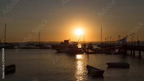 Sunset in navy  Itaparica Bahia Brazil