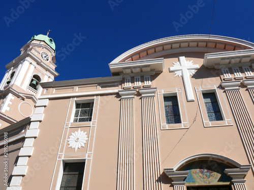Catholic Cathedral on the Rock of Gibraltar at the entrance to the Mediterranean Sea