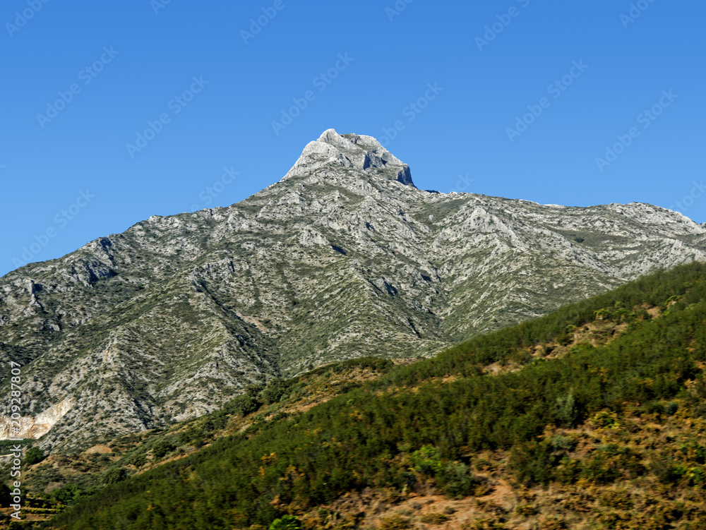 The Mountains behind the Costa del Sol in Andalucia Southern Spain