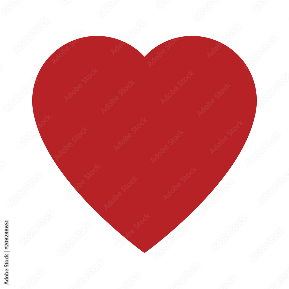 Heart symbol isolated vector illustration graphic design