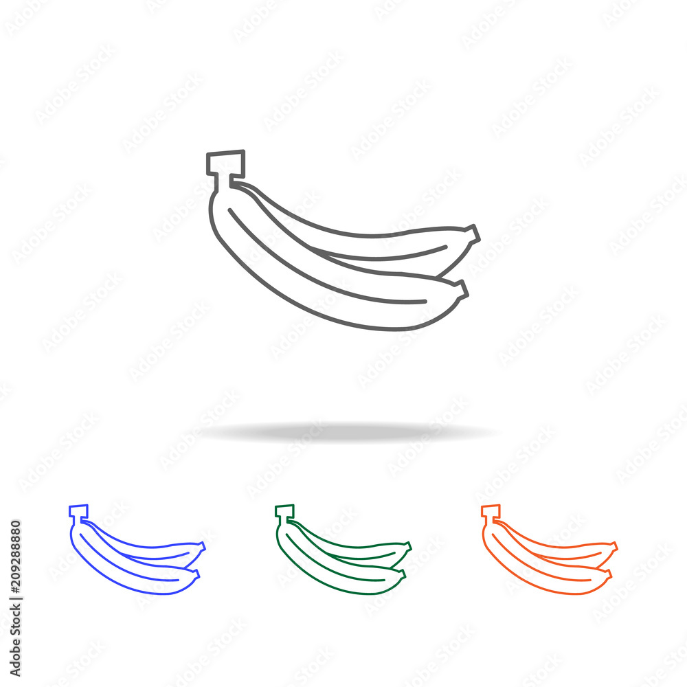 Outline Banana icon. Elements of fruits and vegetables in multi colored icons. Premium quality graphic design icon. Simple icon for websites, web design, mobile app Outline Banana icon. Elements of fruits and vegetables in multi colored icons. Premium quality graphic design icon. Simple icon for websites, web design, mobile app