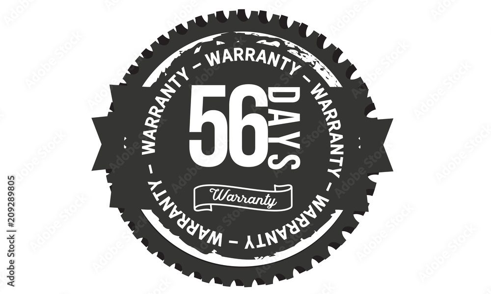 Fototapeta premium 56 days warranty icon stamp