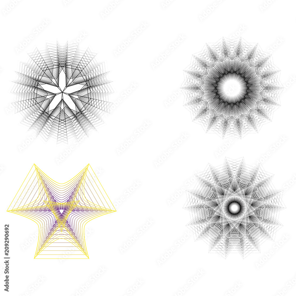 Fototapeta premium Geometry minimalistic artwork poster with simple shape and figure