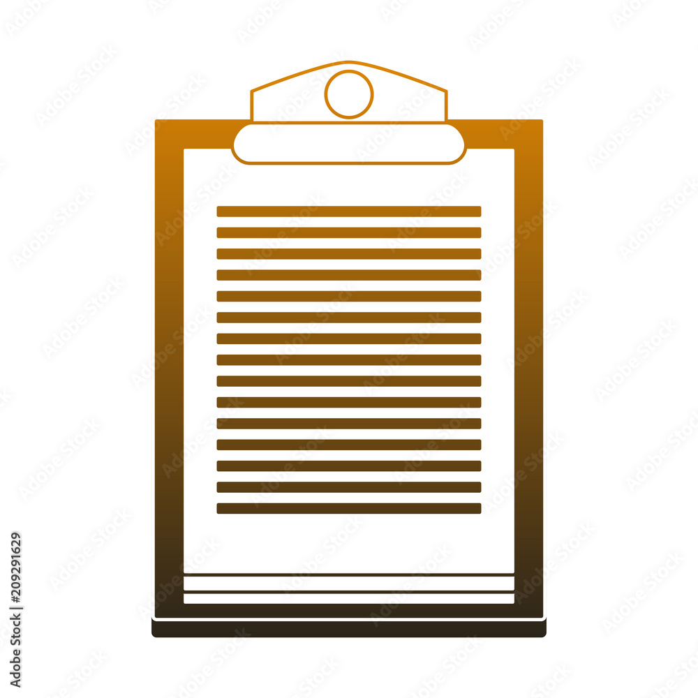 Clipboard document isolated vector illustration graphic design Clipboard document isolated vector illustration graphic design