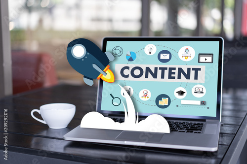 content marketing Content Data Blogging Media Publication Information Vision Concept photo