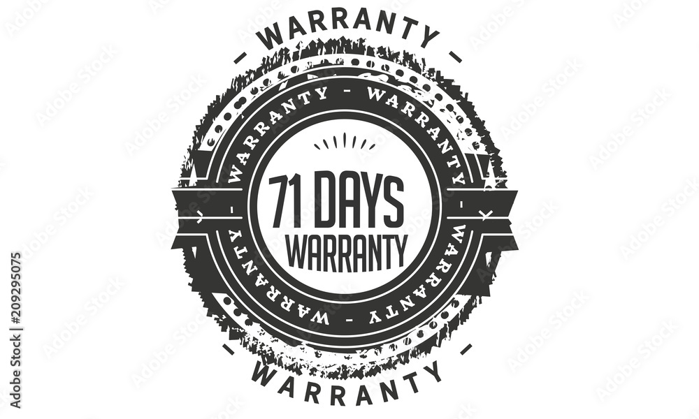 71 days warranty icon stamp 71 days warranty icon stamp